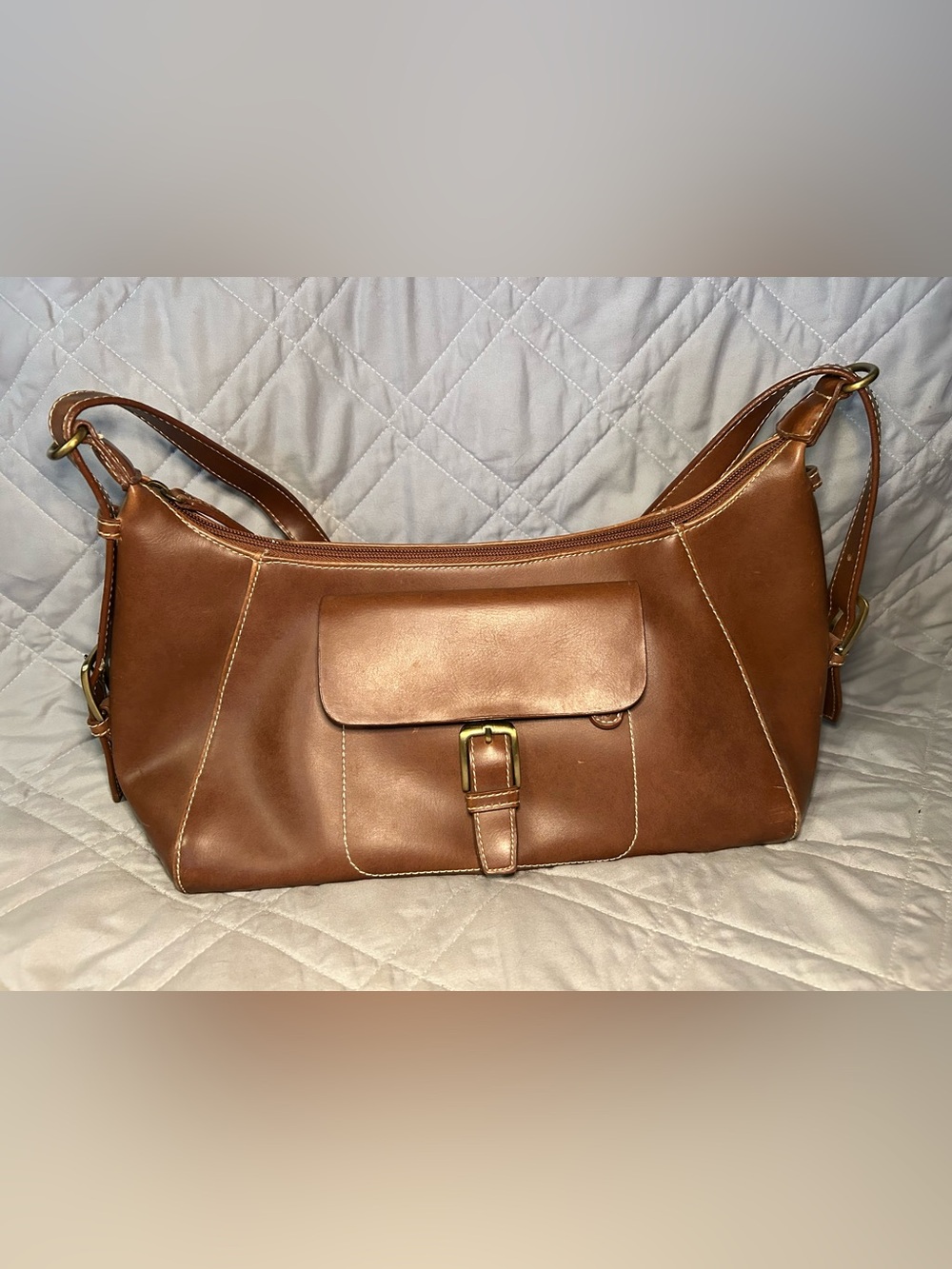 Y2K 2000s Era Leather Shoulder Bag